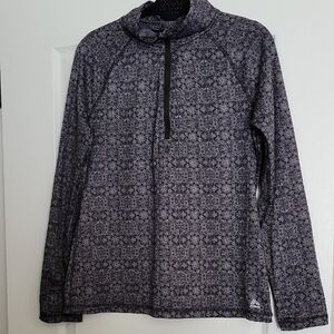 RBX Charcoal and Black Activewear Top